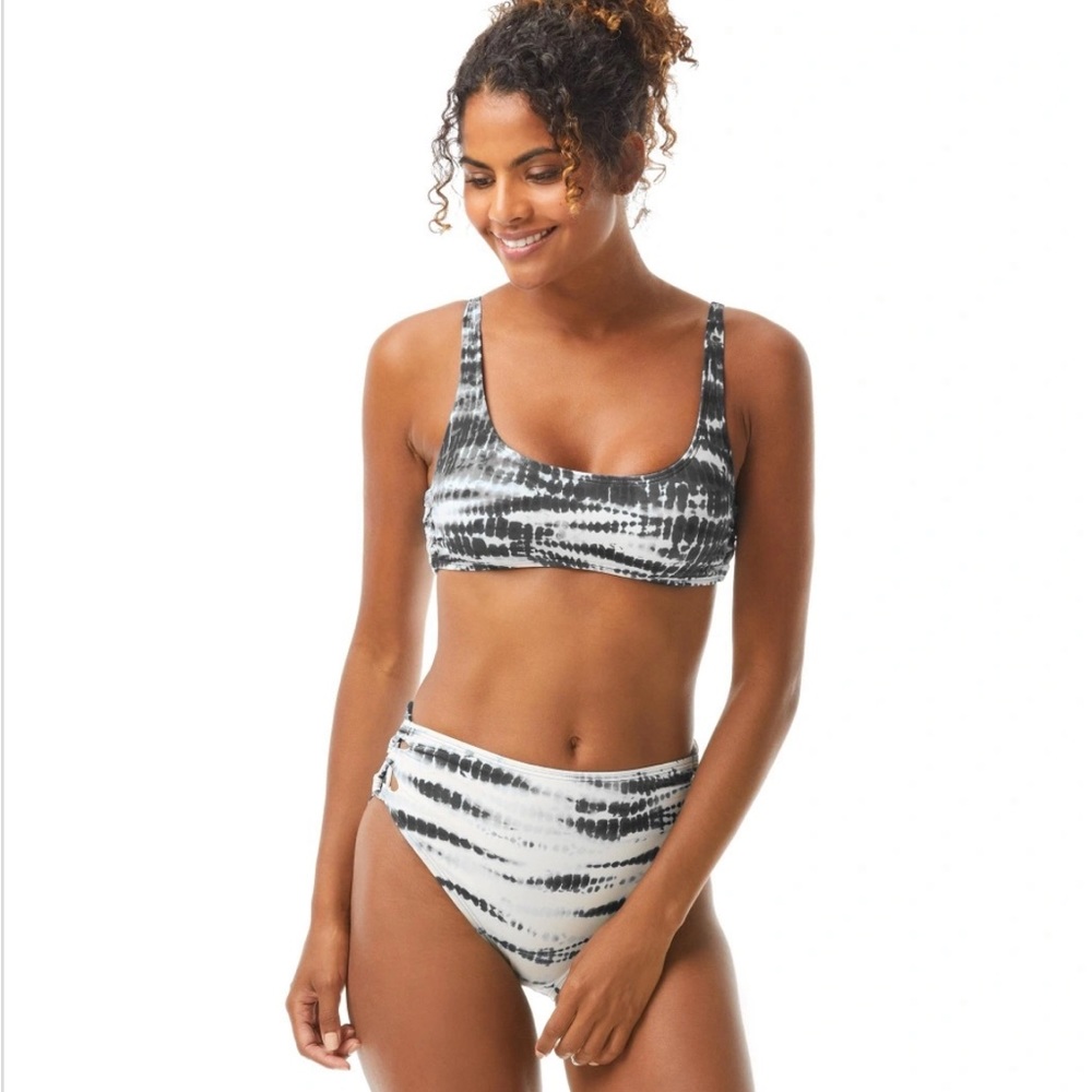 Vince Camuto Tie-Dye Lace Up Bikini Set
